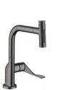 AXOR-HG-AXOR-Citterio-Einhebel-Kuechenmischer-Select-230-2jet-mit-Ausziehbrause-Brushed-Black-Chrome-39863340 gallery number 1